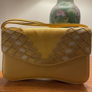 Vintage J. Reneé Crossbody Bag in Mustard Yellow